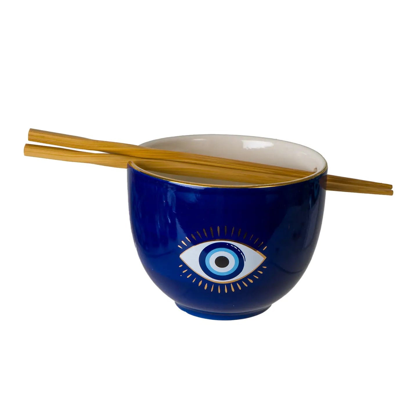 Evil Eye Ramon Bowl W/Chopsticks